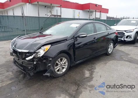 2014 Hyundai Sonata Gls z USA, uszkodzony, nr VIN 5NPEB4AC6EH946906